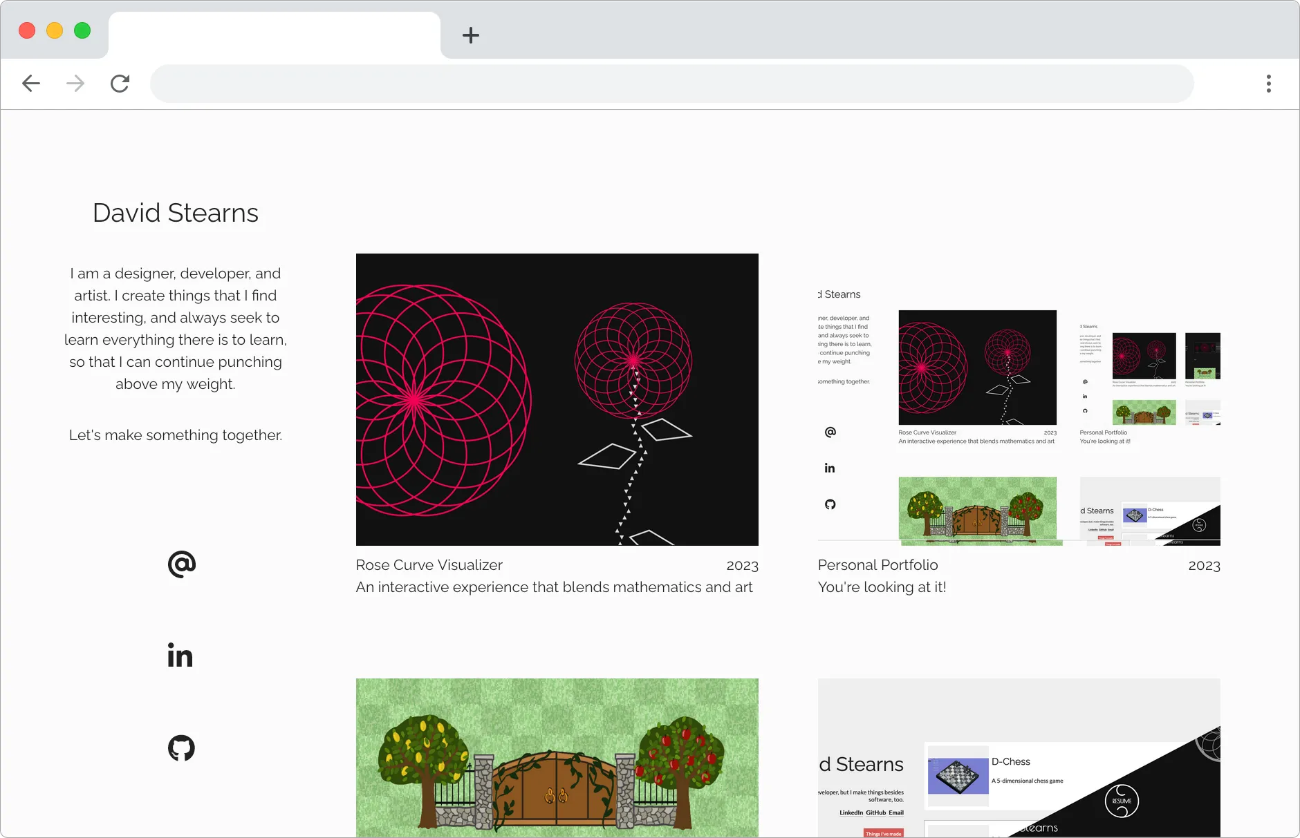 My personal portfolio